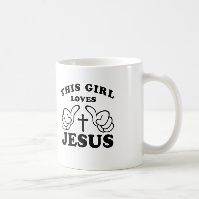 THIS GIRL LOVES JESUS COFFEE MUG (Right)