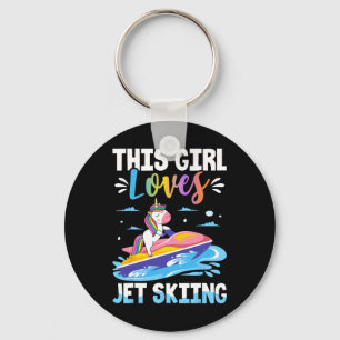 This Girl Loves Jet Skiing Jet Ski Girl Female Ski Key Ring