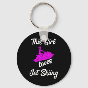 This Girl Loves Jet Skiing Watercraft Jet Ski Wate Key Ring