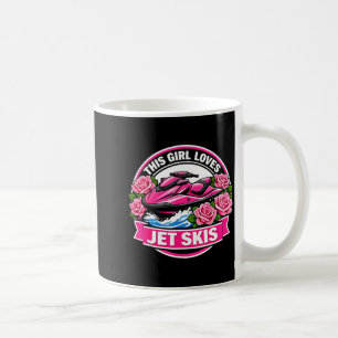 This girl loves jet skis lover womens jetski pwc coffee mug