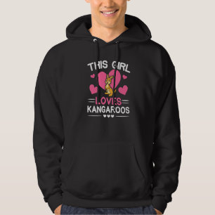 This Girl Loves Kangaroos Safari Wildlife Animal A Hoodie
