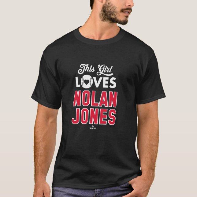 This Girl Loves Nolan Jones Cleveland Baseball MLB T-Shirt (Front)