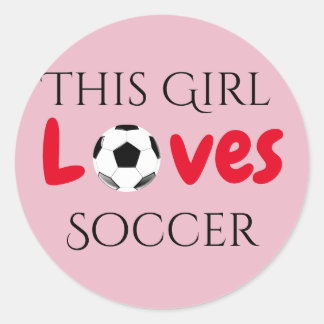 This Girl Loves Soccer - Soccer Ball Sticker