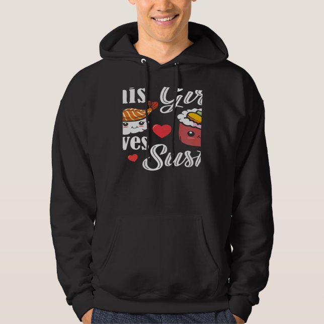 This Girl Loves Sushi Japanese Food Japan Sushi Hoodie (Front)