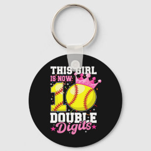 This Girl Now 10 Double Digits Softll 10 Year Old Key Ring