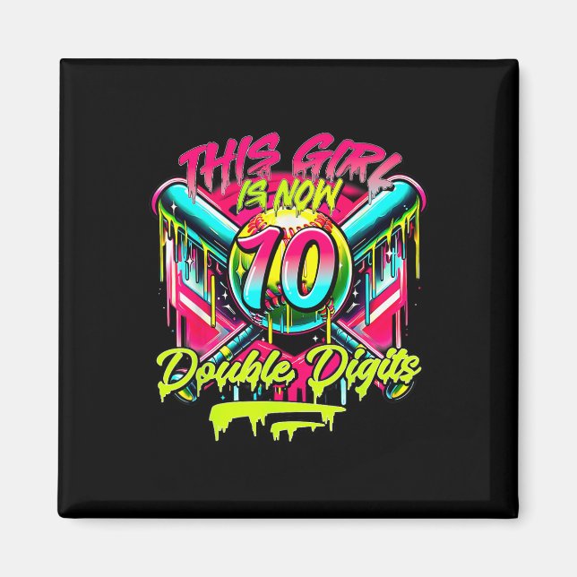 This Girl Now 10 Double Digits Softll Drip 10th Bi Magnet (Front)