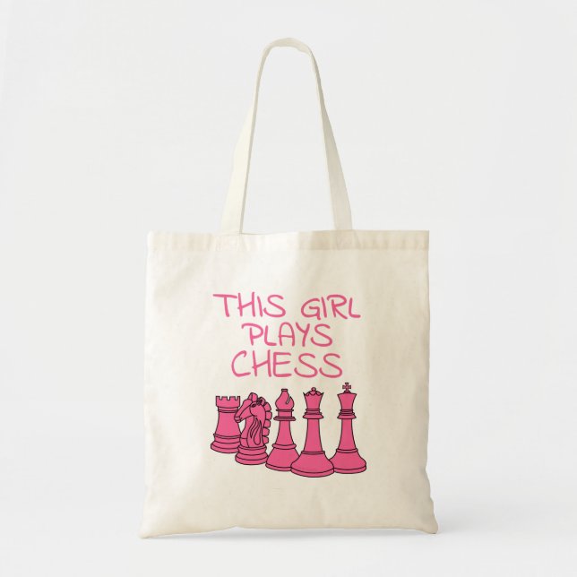 This Girl Plays Chess Tote Bag (Front)