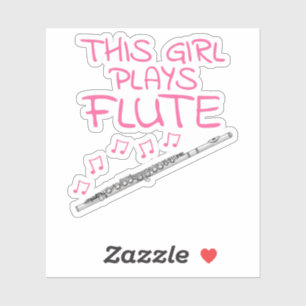 This Girl Plays Flute, Female Flautist Musician