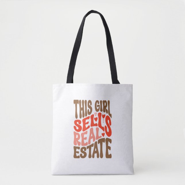 This Girl Sells Real Estate-01 Tote Bag (Front)