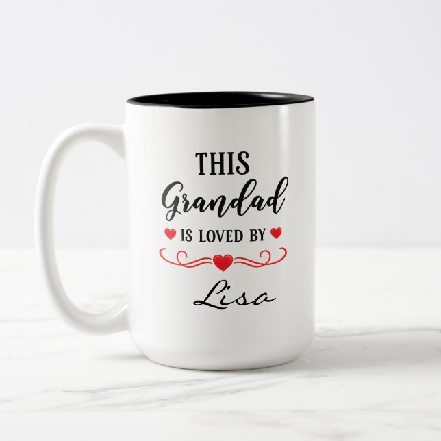 This Grandad Is Loved Personalized Mug Gift Granny (Left)
