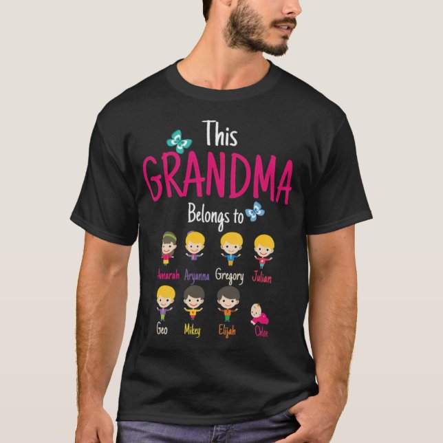 This Grandma belongs to Aamarah Aryanna Gregory bi T-Shirt (Front)