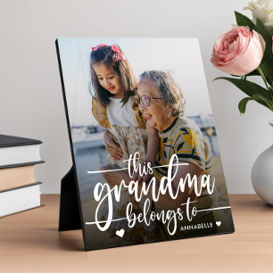 This Grandma Belongs To   Mother's Day Plaque