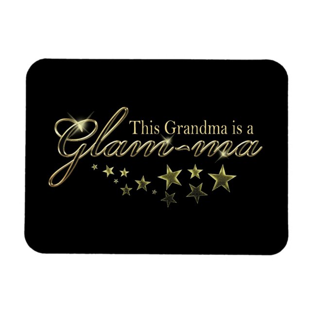 This Grandma is a Glam-ma Magnet (Horizontal)