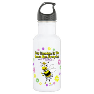This Grandma Is The Queen Bee Everyday Bee Flowers 532 Ml Water Bottle