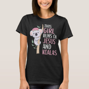 This Grandma Runs On Coffee And Jesus God Religiou T-Shirt