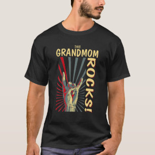This Grandmom Rocks Vintage Retro Concert 70S 80S T-Shirt