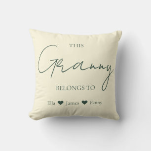 This Granny Belongs To Grandchildren Names Photo  Cushion