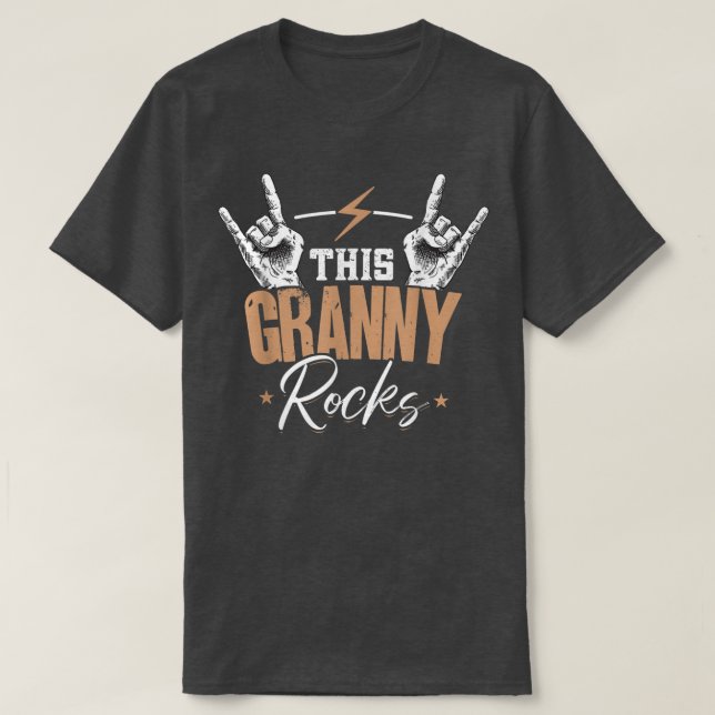 This Granny RocksElectronic Rock Guitar 2959 T-Shirt (Design Front)