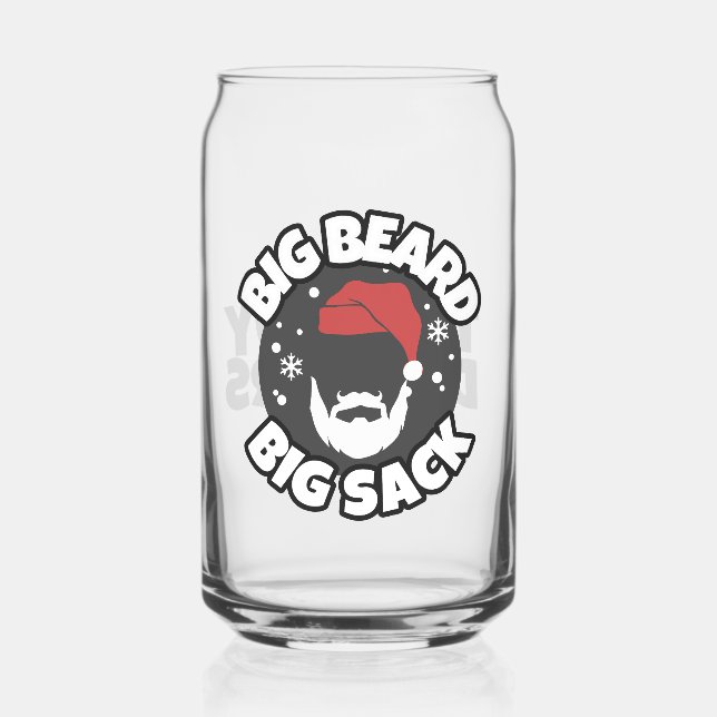 This Guy Delivers! Funny Christmas Cocktail Can Glass (Front)