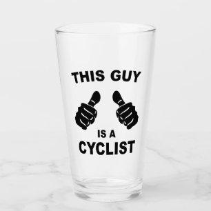 This Guy Is A Cyclist Glass