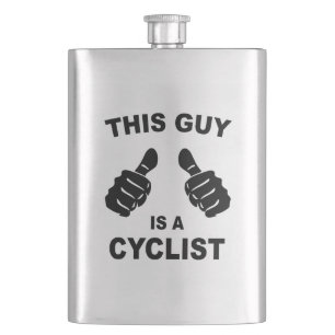 This Guy Is A Cyclist Hip Flask