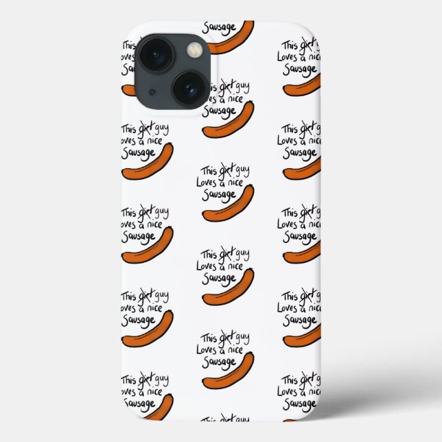 This Guy Loves A Nice Sausage Case-Mate iPhone Case (Back)