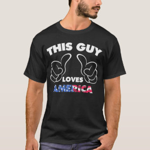This guy loves america T-Shirt