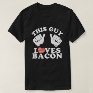This Guy Loves Bacon Funny Bacon Lover T-Shirt