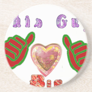 This Guy Loves Big Gift Art Print Coaster