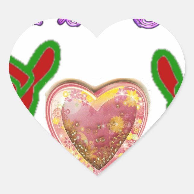 This Guy Loves Big Gift Art Print Heart Sticker (Front)