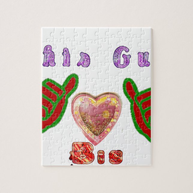 This Guy Loves Big Gift Art Print Jigsaw Puzzle (Vertical)