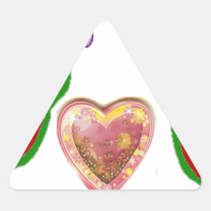 This Guy Loves Big Gift Art Print Triangle Sticker
