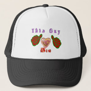 This Guy Loves Big Gift Art Print Trucker Hat