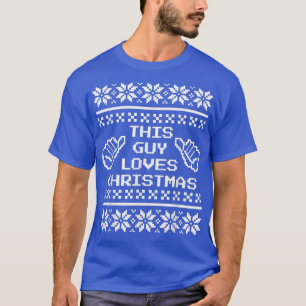 This Guy Loves Christmas Ugly Sweater Pattern Piel