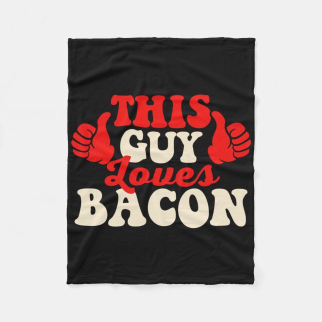 This Guy Loves Con - Con Lover Bbq Pork Grilling  Fleece Blanket (Front)