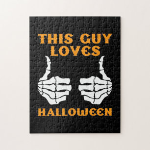 This Guy Loves Halloween Jigsaw Puzzle