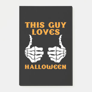 This Guy Loves Halloween Post-it Notes