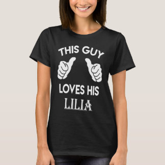 This guy loves his LILIA  valentine Anniversary 71 T-Shirt