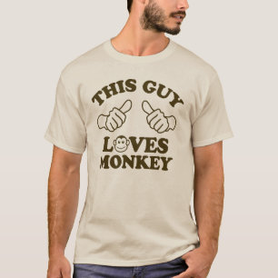 This Guy Loves Monkey T-Shirt