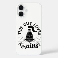 This Guy Loves Trains Railroad Lover Funny Train