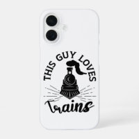 This Guy Loves Trains Railroad Lover Funny Train