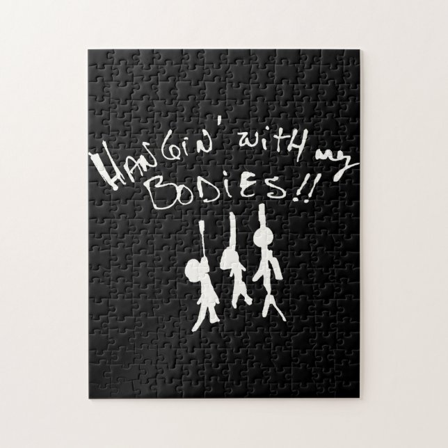 This Halloween I'll be Hangin' with my bodies! Jigsaw Puzzle (Vertical)