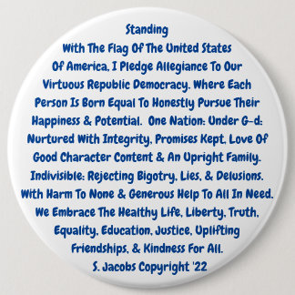 This Has everything A pledge should Have. 6 Cm Round Badge