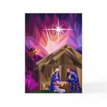 "This Holy Night" Christmas Nativity Greeting Card