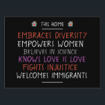 This Home Embraces Diversity Yard Sign<br><div class="desc">Take a stand against xenophobia,  homophobia and other disturbing trends in our country today! Be a voice for tolerance,  diversity,  acceptance and empowerment.</div>