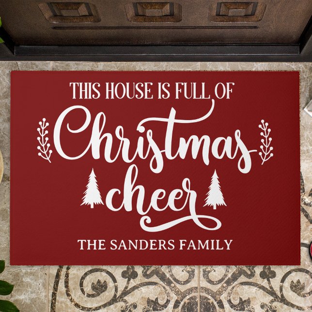 This House is full of Christmas Cheer Christmas Doormat (Creator Uploaded)