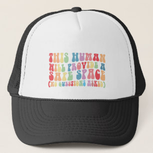 This Human Will Provide A Safe Space Gay LGBTQ Trucker Hat