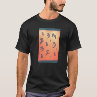 This is a 1,2,3, numbers designed Men T-Shirt. T-Shirt
