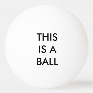 THIS IS A BALL - State the Obvious