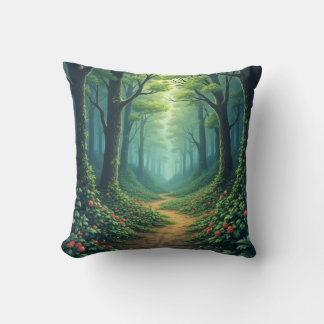 This is a cushion with a picture of a tree in the